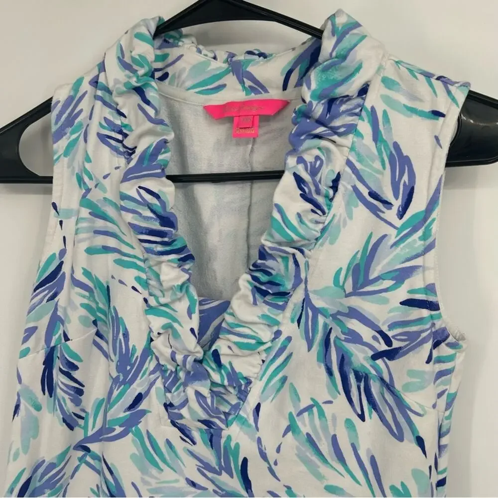 Lilly Pulitzer Tisbury Shift Dress Resort White Flock Together‎ Size XXS Preppy